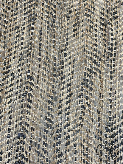 8 X 10 Hand Woven Black & Brown Area Carpet Hemp Leather Rug