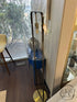 Antiqued Metal Floor Lamp With Clear Glass Round Shade Gold Base 12x61’’ Floor Lamp