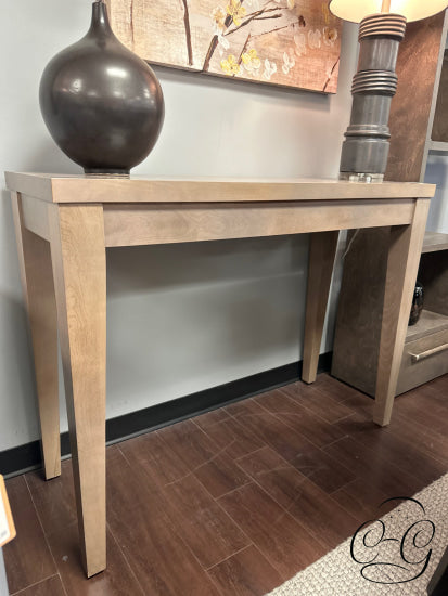 Crate & Barrel Taupe Finish Tall Hall/Console Table Console