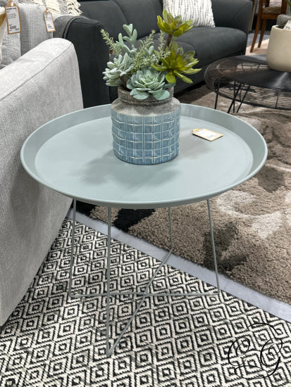 Fatboy Round Taupe Metal Table End