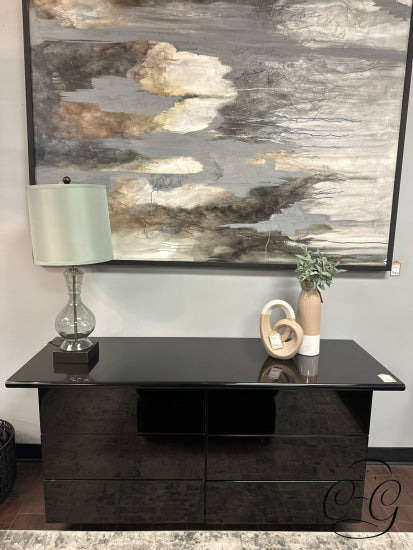 High Gloss 6 Drawer Dresser/Cabinet Cabinet
