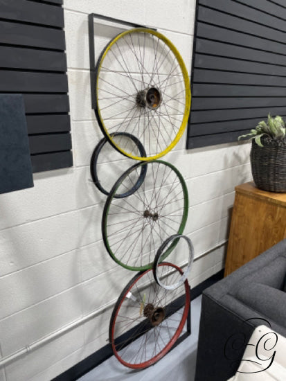 Metal Bicycle Wheels/Spokes Wall Decor