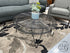 Round Black Wire Mesh Coffee Table