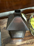 Square Dark Brown Metal Lantern