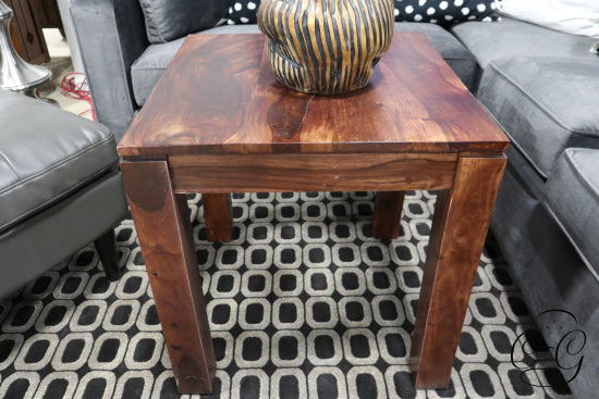 Square Rosewood End Table