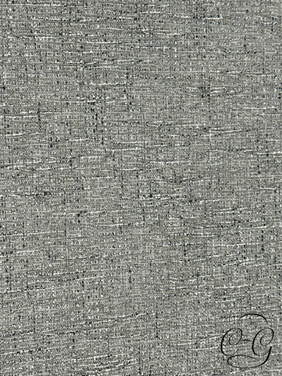 2 Tone Grey Tweed Ottoman With Dark Brown Base/Legs 36x26x18’’ Ottoman