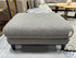 2 Tone Grey Tweed Ottoman With Dark Brown Base/Legs 36x26x18’’ Ottoman