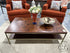 2 Tiered Honeycomb Design Top Coffee Table Bottom Display Shelf 51x28x16’’ Coffee