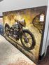 3D Metal Motorcycle Wall Art 47x32’’ Artwork