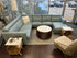 4 Piece Light Bllue Venetian Leather Sectional 128x99x32’’ Leather Sectional