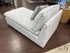 Armless Light Grey Down Filled Cushioning Chenille Fabric Chaise