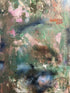 Artist Helen Zenith ’Illumination I’ Rectangular Pink Green Blue Abstract Art 50x25’’ Picture