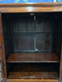 Asian Rosewood Display Cabinet W/2 Glass Doors & 3 Drawers