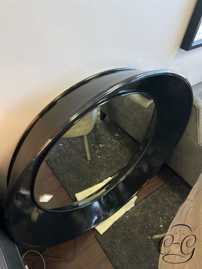 Bassett Mirrors Lg Black Metal Round Wall Mirror