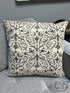 Beige Toss Pillow With Grey Taupe Pattern On One Side Pillow