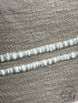 Beige White Toss Pillow With Fringe