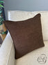 Birchwood Chocolate Brown Boucle Fabric Toss Pillow