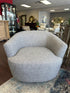 Birchwood Grey/Brown Fabric Swivel Chair