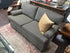 Black & Tan Striped Fabric 2 Seat Skirted Loveseat 65x36x28’’ Love