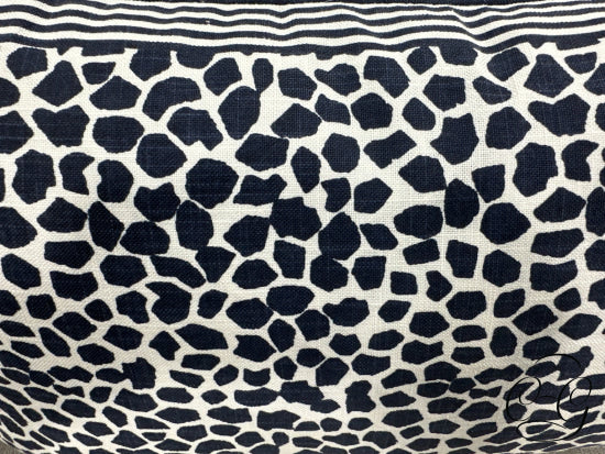 Black & White Animal Print Lumbar Toss Pillow