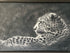 Black & White Leopard Picture In Brown Frame 33x23’’ Picture