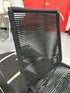 Black Woven Plastic Rope/Strap Design Indoor/Outdoor Patio Chair