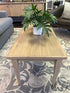 Blonde Finish Wood Coffee Table End
