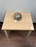 Blonde Finish Wood End Table