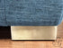 Blue Fabric Queen Sleeper Sofa Bed With Memory Foam Mattress