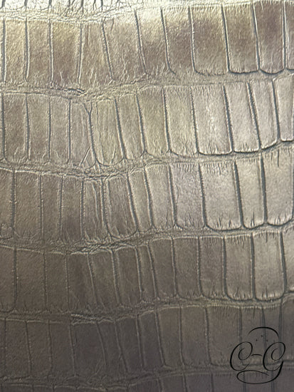 Bronze Faux Reptile Texture Toss Pillow 16x16’’ Pillow