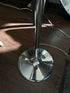 Chrome Finish Floor Lamp With Cone Shape Cream Shade