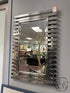 Chrome Finish Multiple Rectangle Design Framed Wall Mirror 24x35’’ Wall Mirror