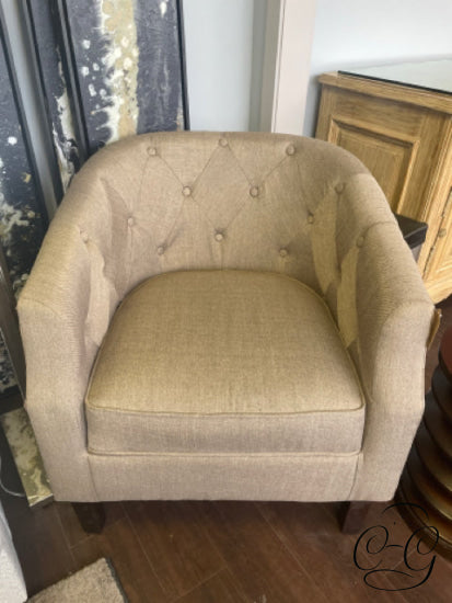 Conor Light Brown Fabric Accent Chair Chair