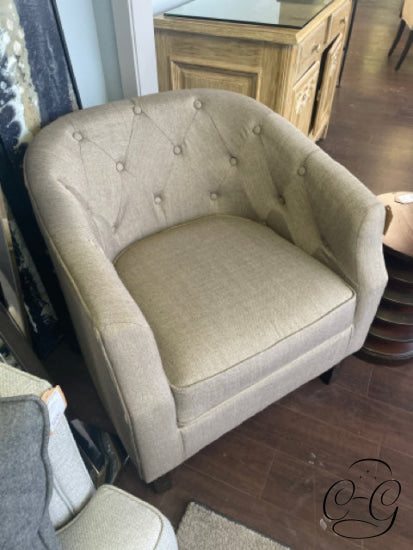 Conor Light Brown Fabric Accent Chair Chair
