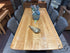 Custom Made Solid Birch Fixed Size Dining Table & 8 Bermex Chairs 96x47x30’’ Dining Table and Chairs