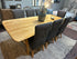 Custom Made Solid Birch Fixed Size Dining Table & 8 Bermex Chairs 96x47x30’’ Dining Table and Chairs