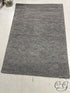 Dark Grey Wool Carpet 5’ x 7’ Rug