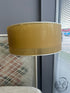 Dark Metal Gold Gauze Outer Shade Floor Lamp With Black Marble Base 18x21x62’’ Floor Lamp