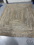 Denim Beige Jute Woven Area Carpet 8x10’ Rug