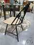Dorel Home Products Windsor Style Black Metal Back/Legs Wood Seat Dining Chair