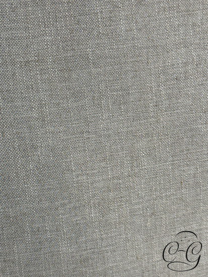 Dynasty Linen Look Fabric Condo Sofa W/Attached Back Cushions Espresso Base