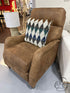 Ethan Allen Saddle Leather Manual Reclining Chair Recliner