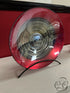 Glass Red Shallow Bowl With Black/Gold Detailing Home Decor