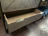 Golden Brown 3 Drawer Dresser W/Silver Finish Fronts Metal Legs Only