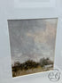 Green Trees & Sky With White Matting Wood Frame 18x22’’ Picture