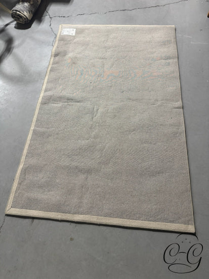 Handwoven ’Geology’ Wool Blend Blue Abstract Area Carpet 8x10’ Rug