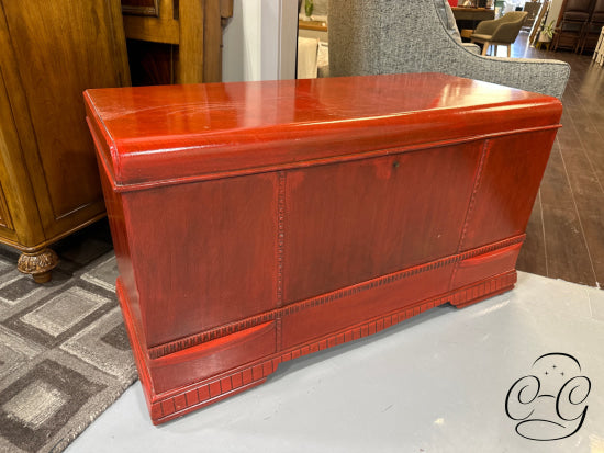 Honderich Furn. Co. Ltd Red Cedar Lined Trunk Bottom Drawer