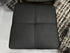 Hotel Grade Square Black Vinyl Ottoman W/Dark Legs