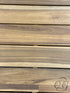 Indoor/Outdoor Teak Stain Solid Acacia Coffee Table Black Steel Legs 33x8’’ Coffee