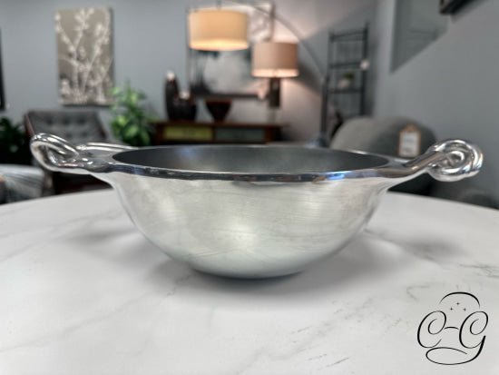 Inspired Generations Pewter Bowl W/Knot Design Ends Home Decor